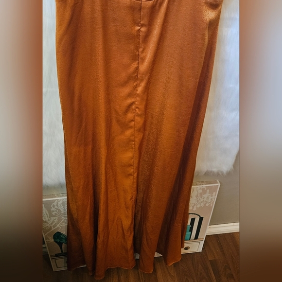 Lulu's Classic Terracotta Crossfront Ultrasoft Maxi Dress - Picture 8 of 12